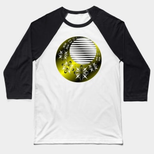 Ornamental waning moon Baseball T-Shirt